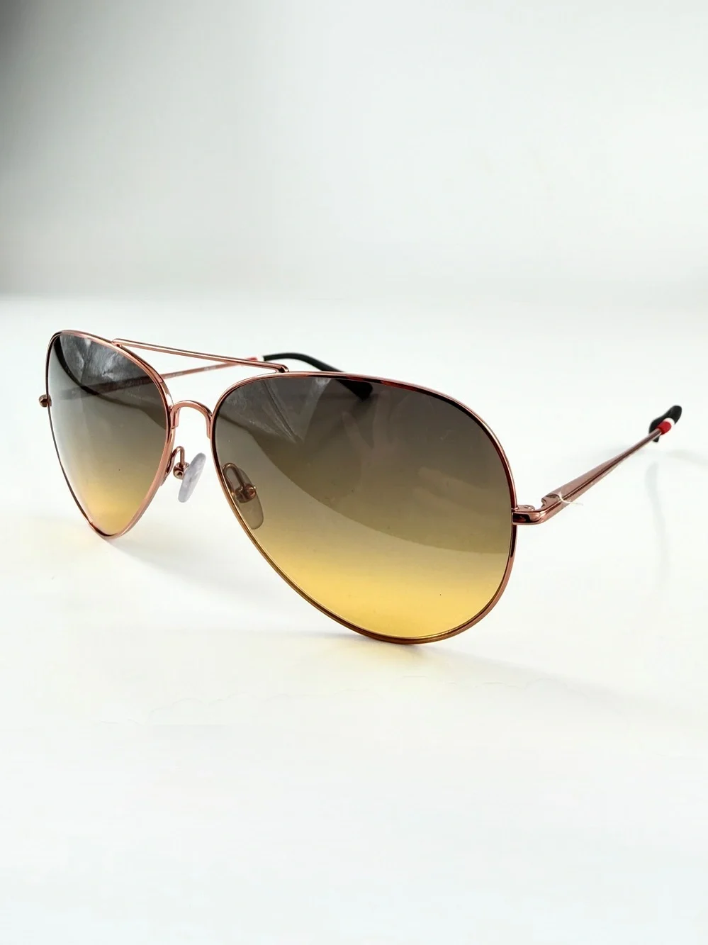 NWT Orlebar Brown x Linda Farrow Aviator Sunglasses OB10 C8 Rose Gold Full Set